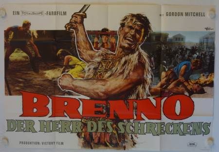 Brennus Enemy of Rome original release german doublepanel movie poster